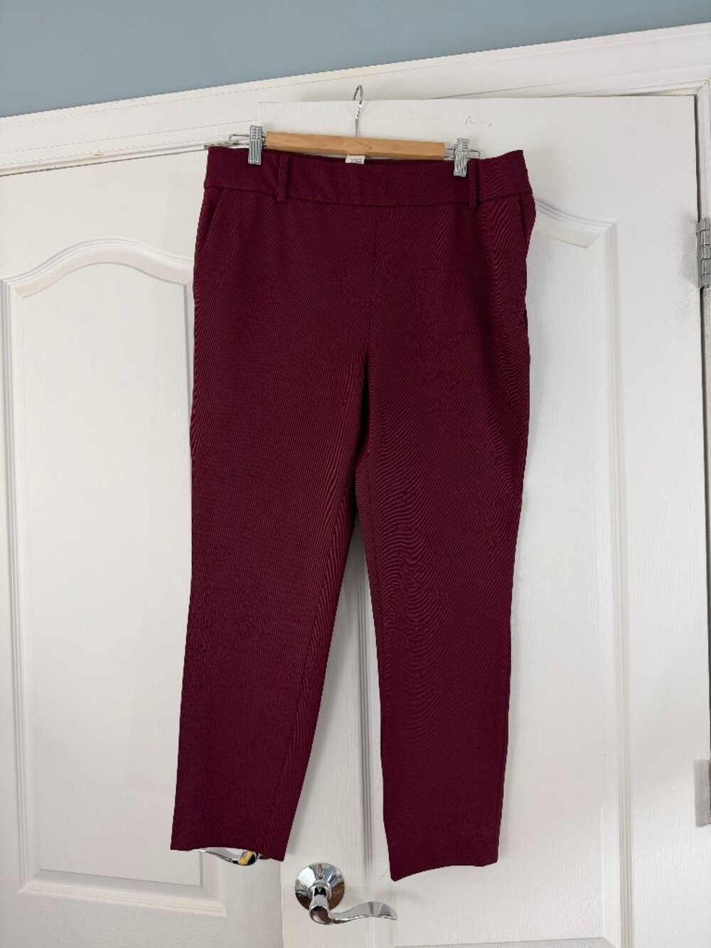 The Fold London Burgandy Trousers Size UK16/US12 3136